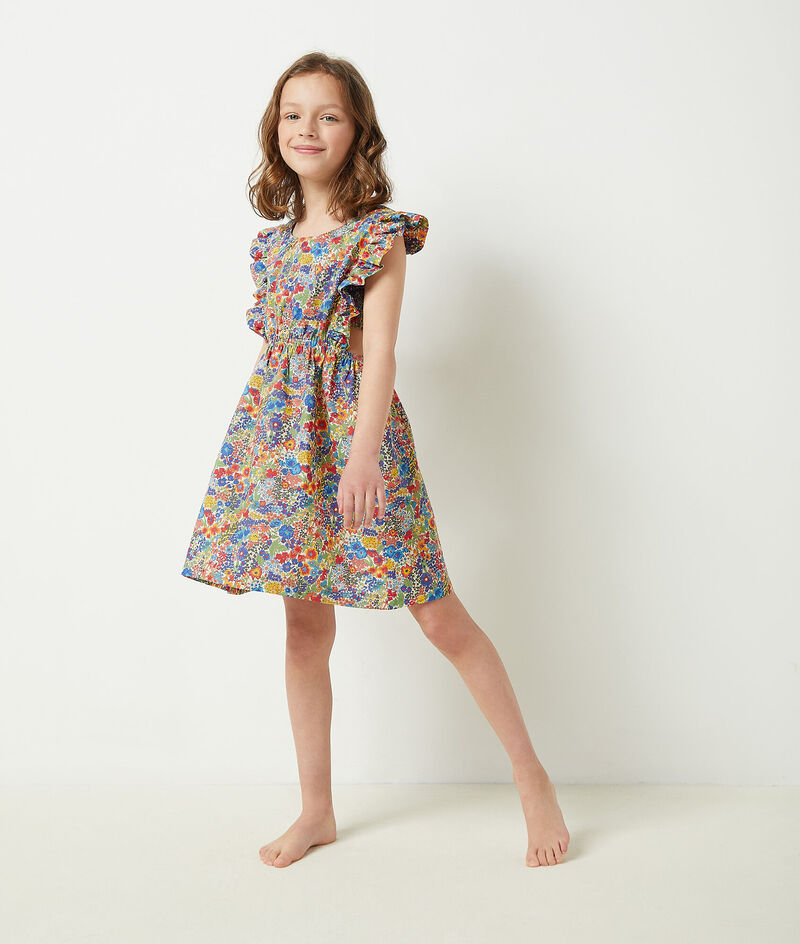 Dress Featuring Liberty Fabric;${refinementColor}