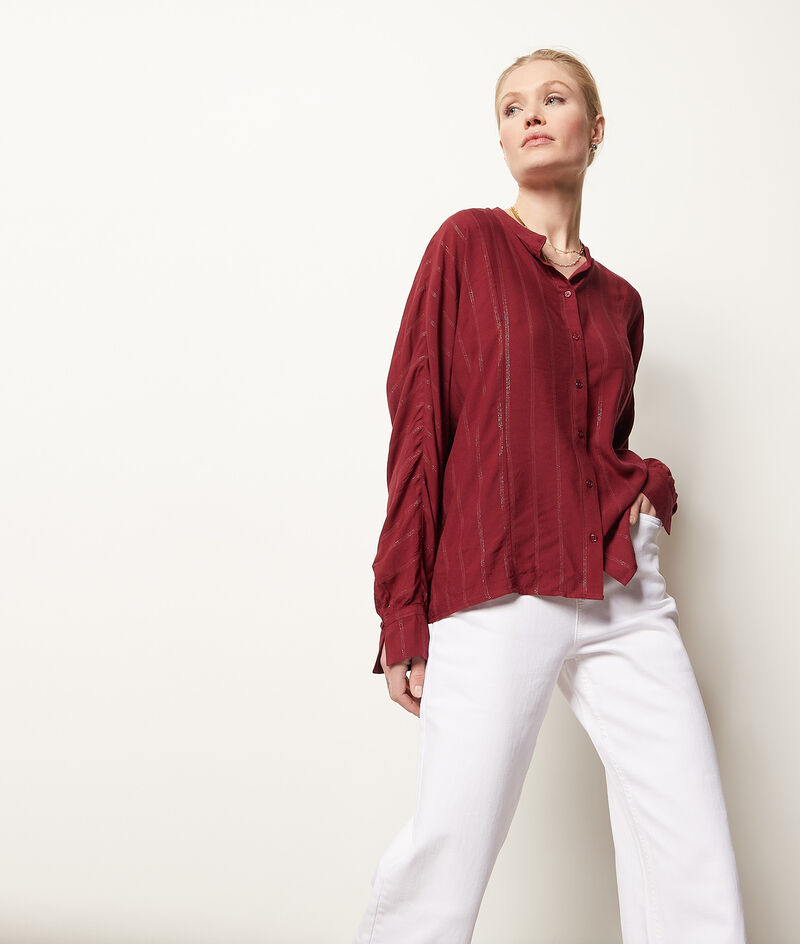 Blouse With Lurex Details;${refinementColor}