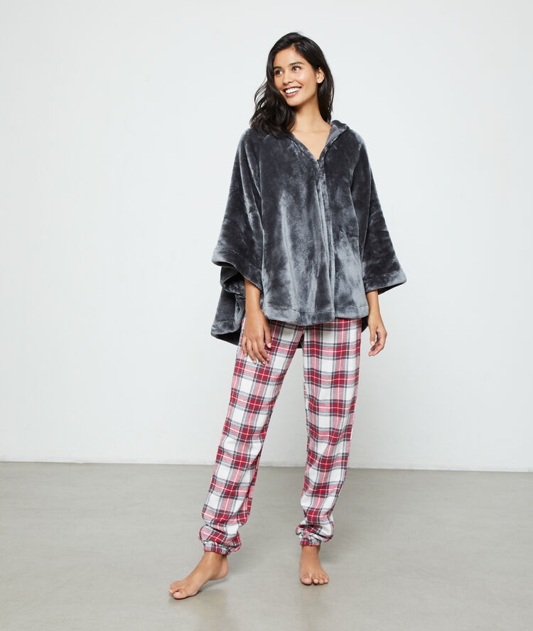 Cat hood poncho anthracite.