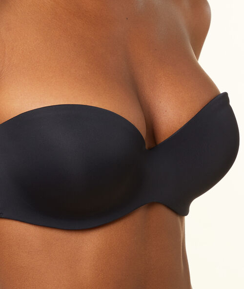 Micro push bandeau bra black.