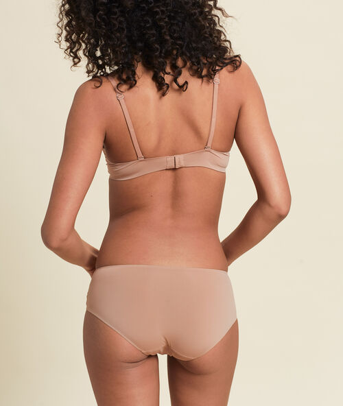 Microfiber shorty brief sand dune.