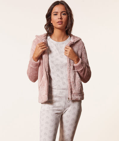 3-piece pyjama set, fleece jacket;${refinementColor}