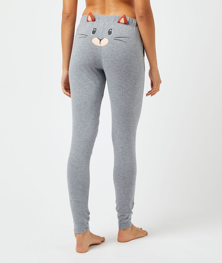 Pantalon uni anthracite.