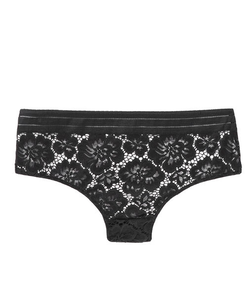 Culote de encaje floral y franja elástica Culote de encaje floral y franja elástica