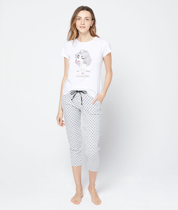 La tête dans les nuages' disney tee ecru.