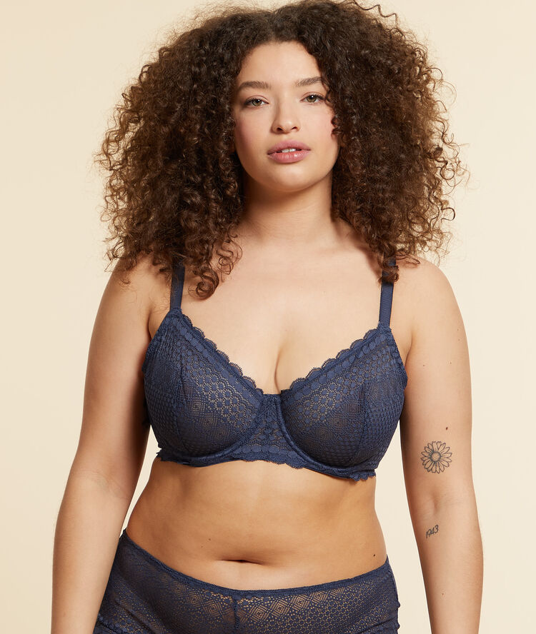 Underwired bra anthracite.