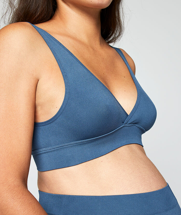 Wrap bralet blue.