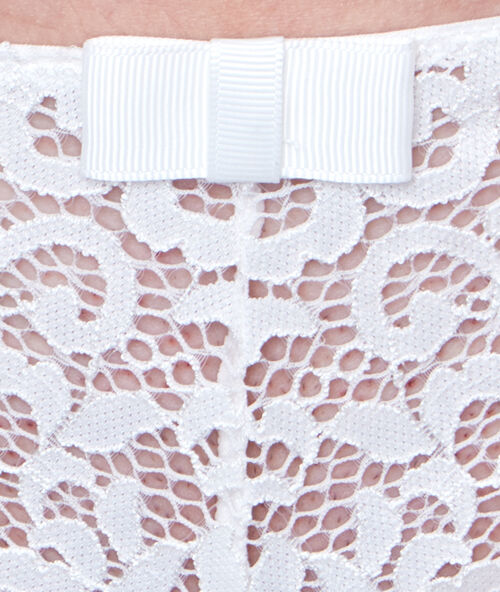 Lace thong white.
