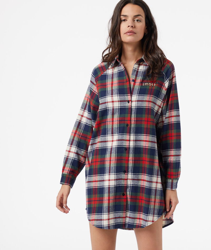 100% organic cotton print nightshirt;${refinementColor}