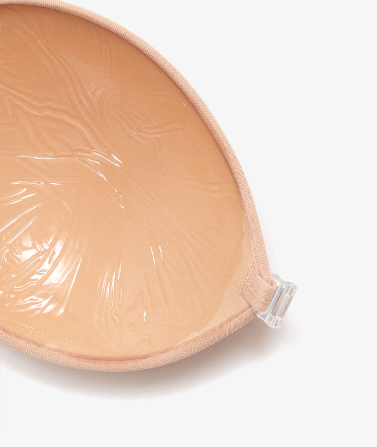 Microfibre bra beige.
