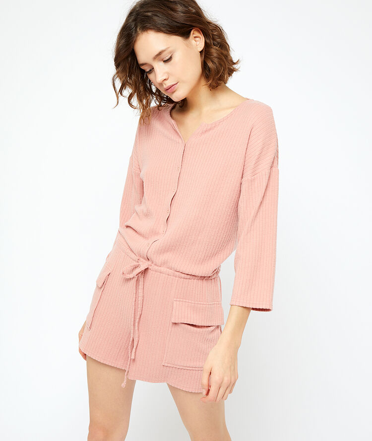 Combishort c&ocirc;tel&eacute;e rose.