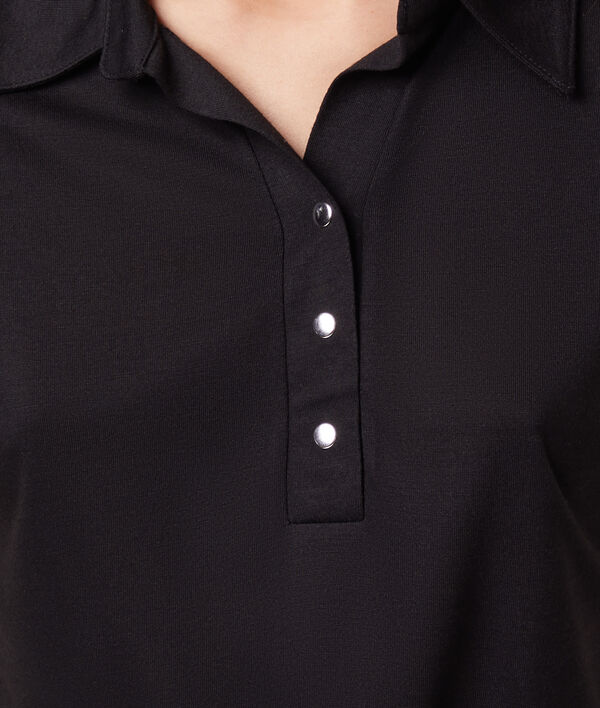 Sleeveless polo shirt;${refinementColor}