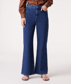 Cotton high waist jeans