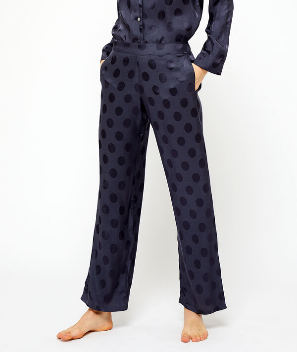 Satin polka dot trousers Satin polka dot trousers;${refinementColor}