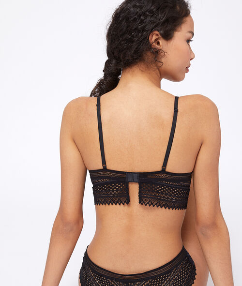 Bra no. 2 - Lace plunge push-up bra, lace basque Bra no. 2 - Lace plunge push-up bra, lace basque