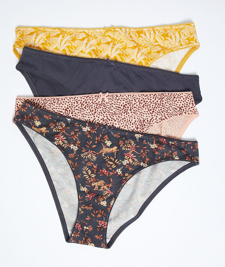 4-pack cotton briefs bronze.