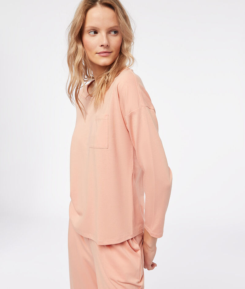 Long-Sleeved Sleep T-Shirt;${refinementColor}