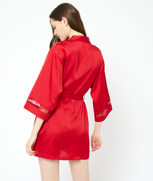 Lace Detailing Kimono Rouge Etam