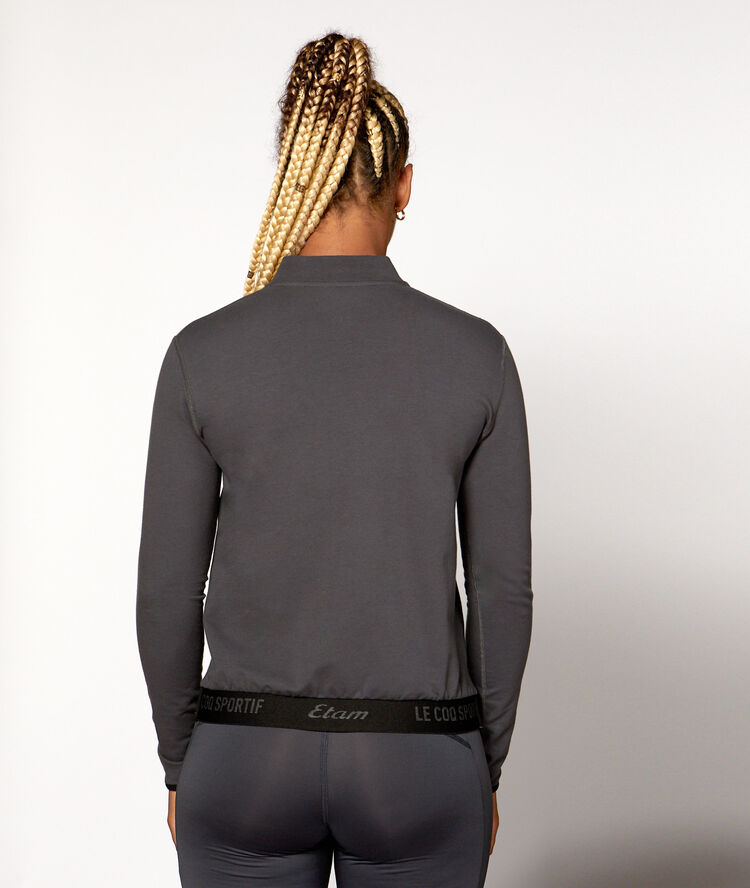 Sweat de training gris.