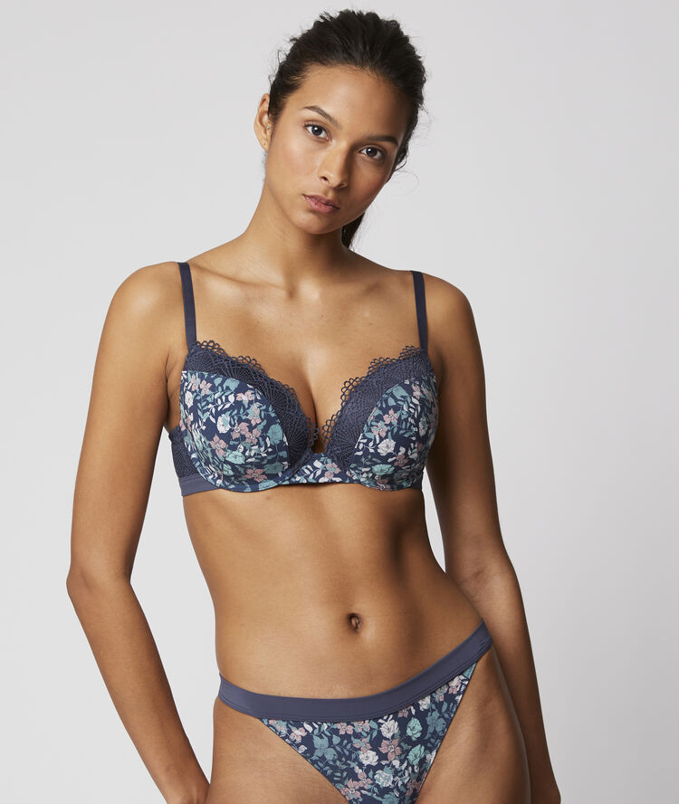 Bra n&deg;5 - light padding  green blue.