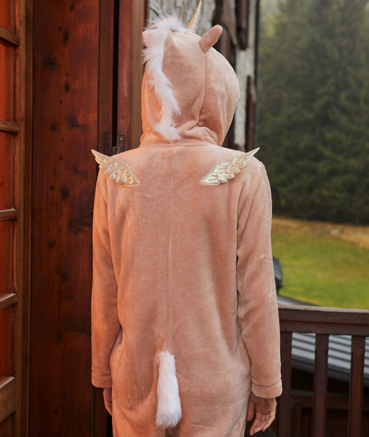 Unicorn onesie pink.