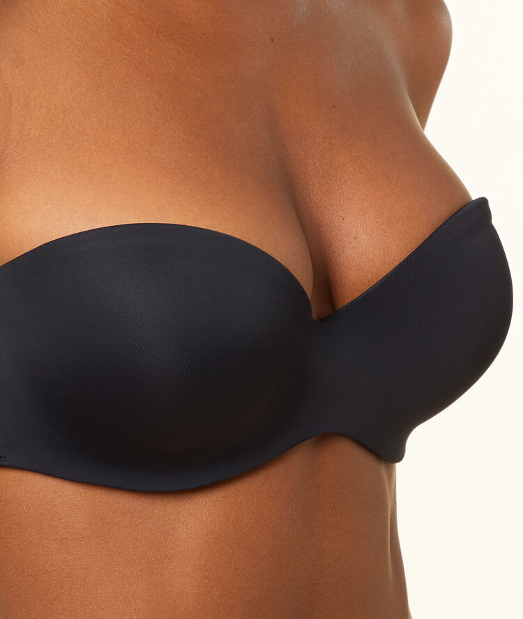 Micro push bandeau bra black.