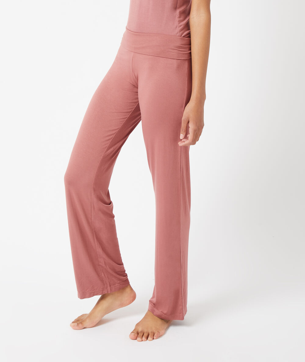 High waist trousers blush.