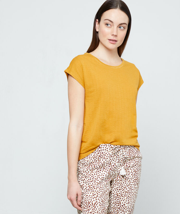 Short sleeves t-shirt  ochre.