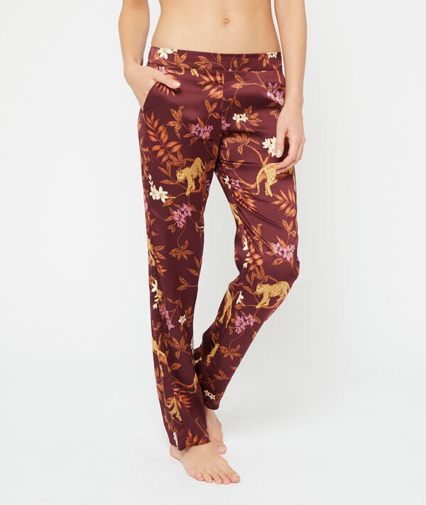 Leopard print trousers Leopard print trousers;${refinementColor}