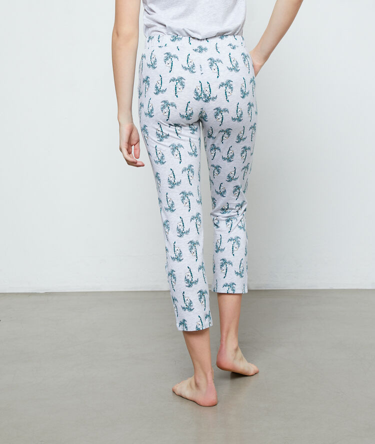 Organic cotton koalas print trousers grey.