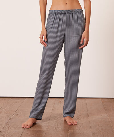 Striped pyjama bottoms;${refinementColor}