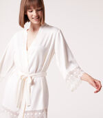 Robe with lace details