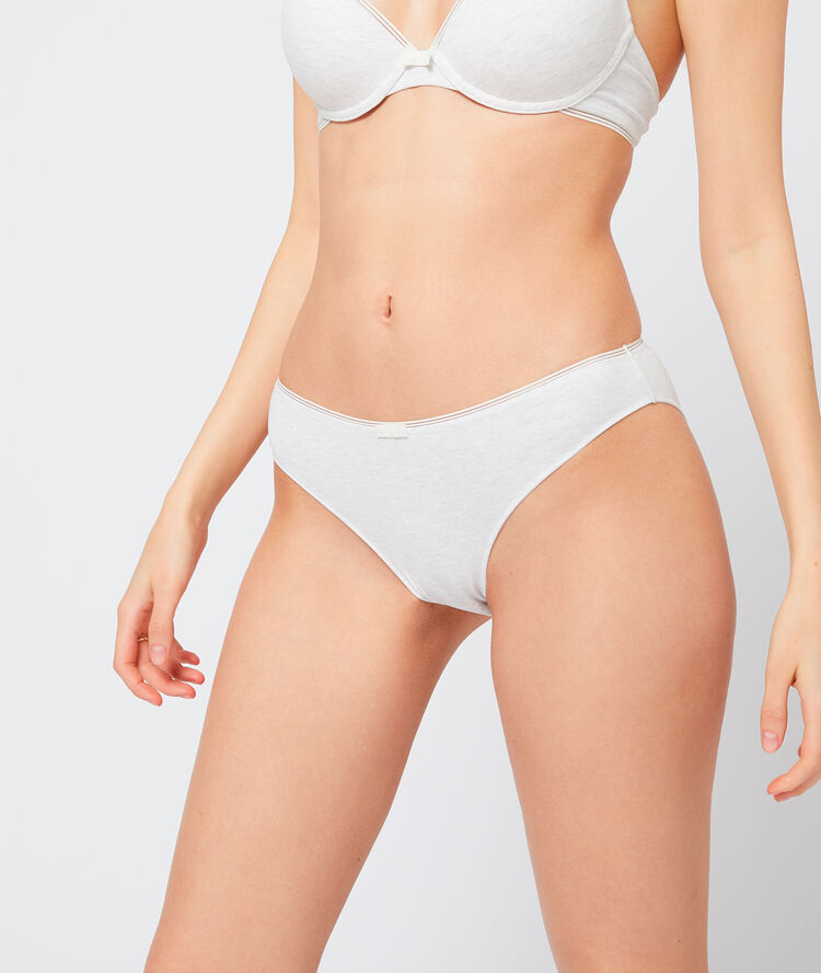 Cotton brief ecru.