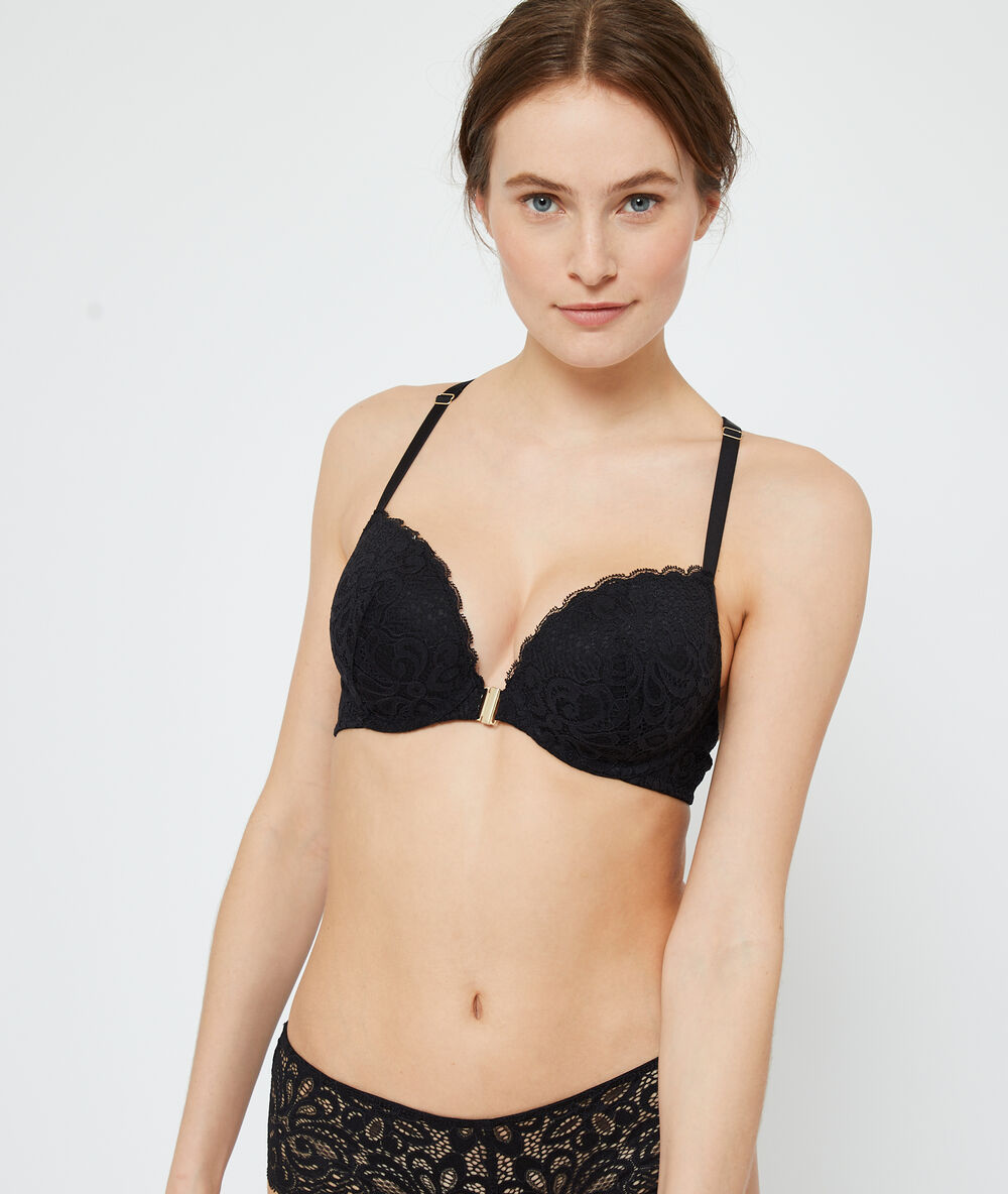 Bra n&deg;5 - thin padding, racer back black.