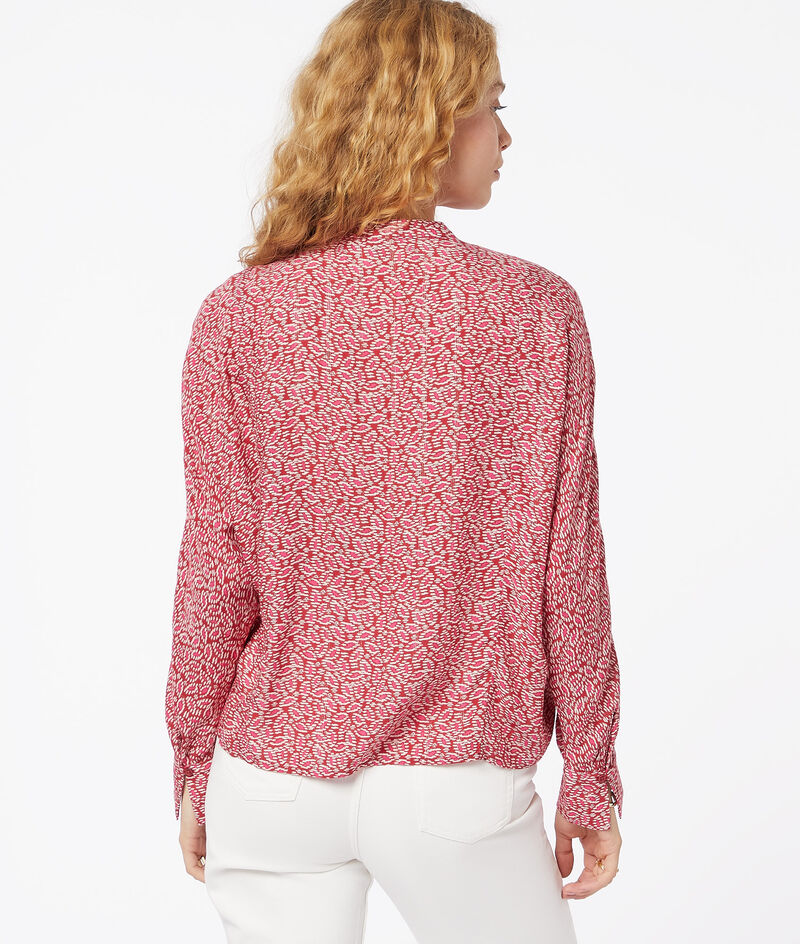 Print Blouse With Lurex Details;${refinementColor}