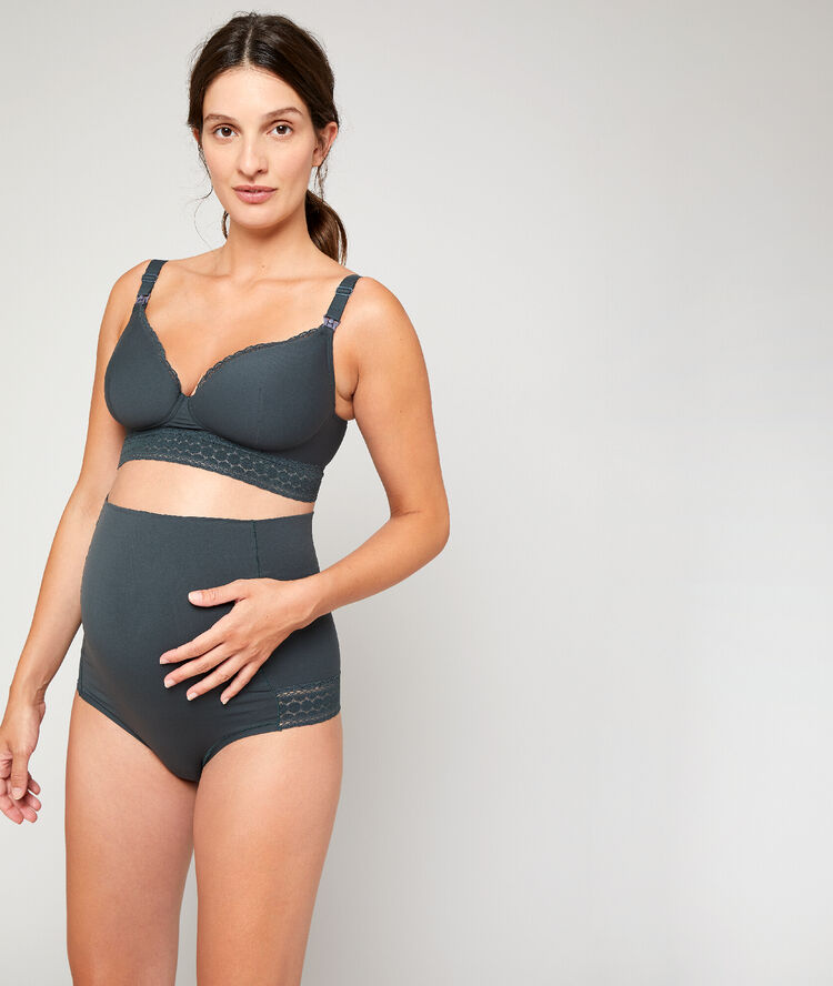 High waist briefs, folding belt khaki.