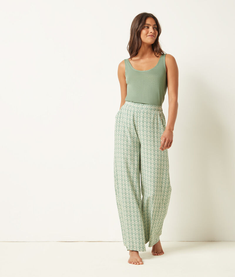 Pantalon de pyjama imprimé;${refinementColor}