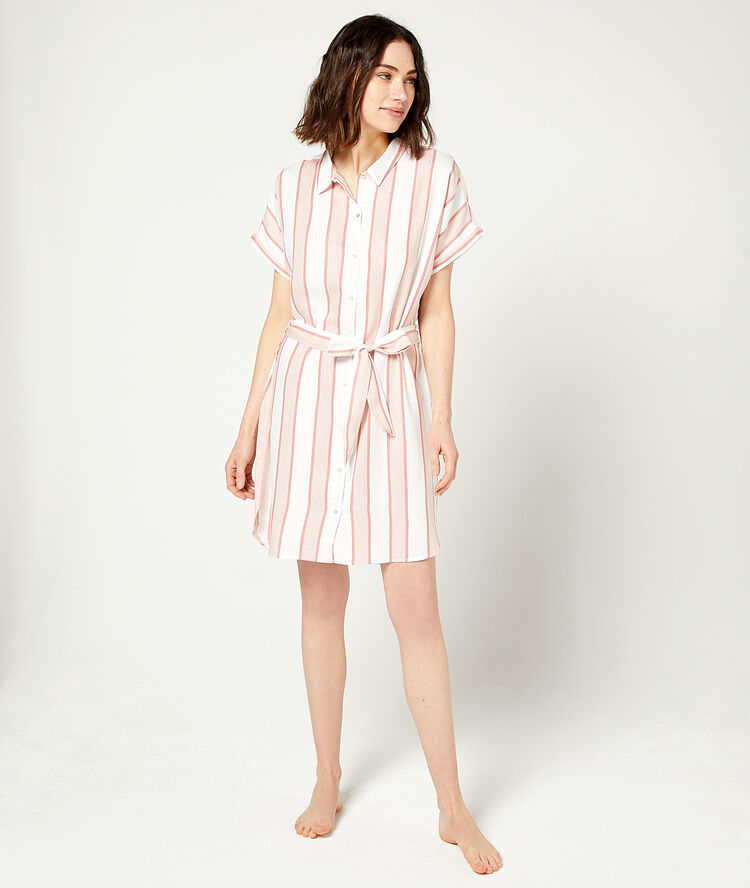 Knot front nightdress pink.
