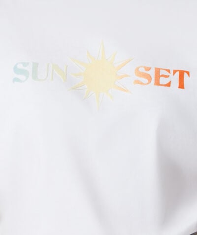 T-shirt manches courtes "Sunset" 100% coton biologique;${refinementColor}