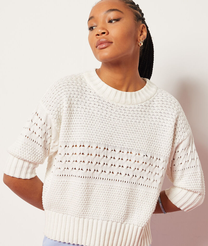 Mesh Sweater;${refinementColor}
