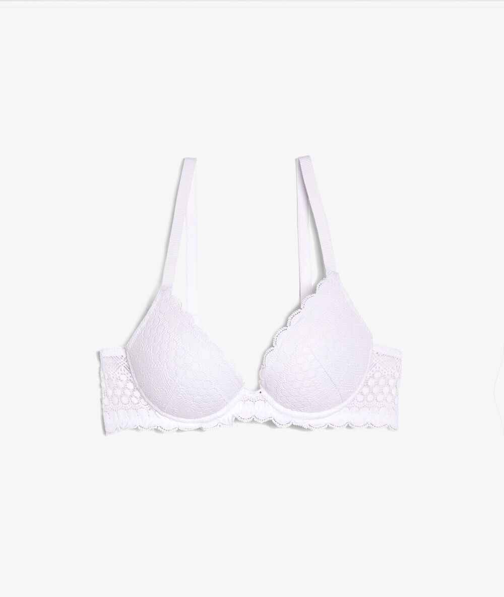 N&deg;2 bra - plunge push-up  white.