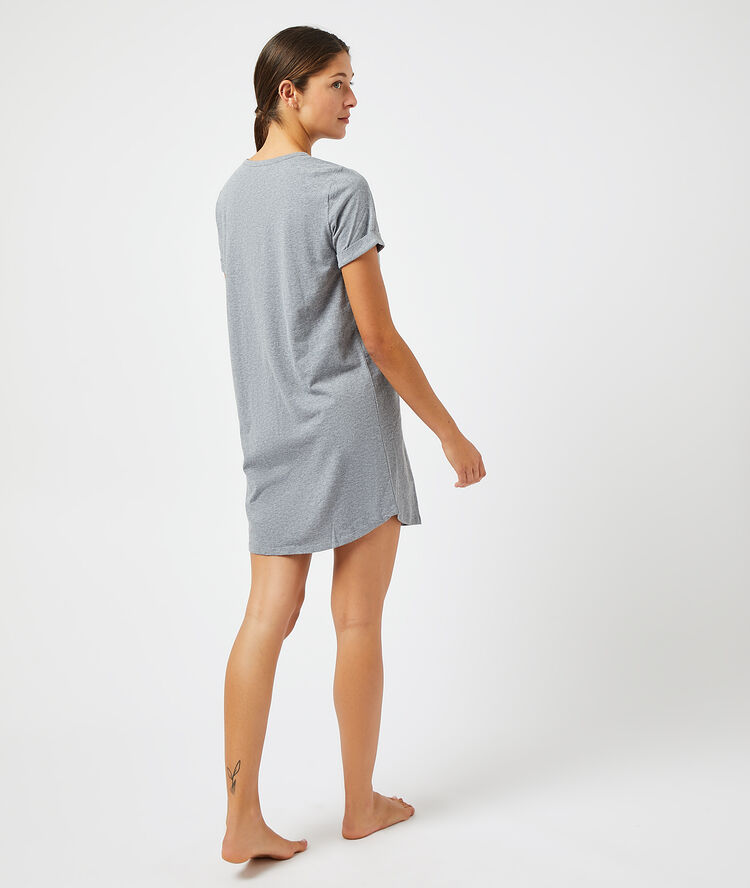 Chemise de nuit "if you love me let me sleep" gris.