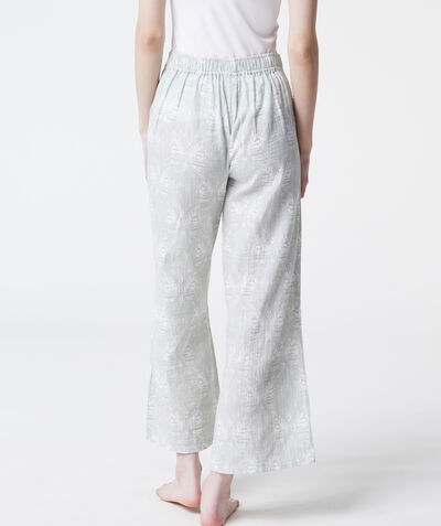 Pantalon de pyjama imprimé 100% coton;${refinementColor}