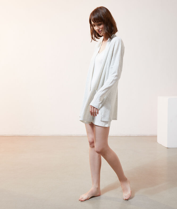 Veste loungewear ecru.