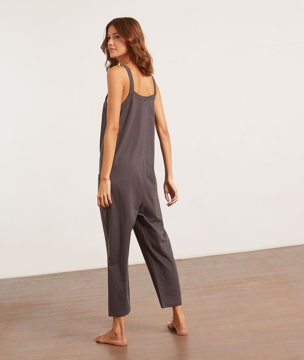 Combinaison &agrave; bretelles anthracite.