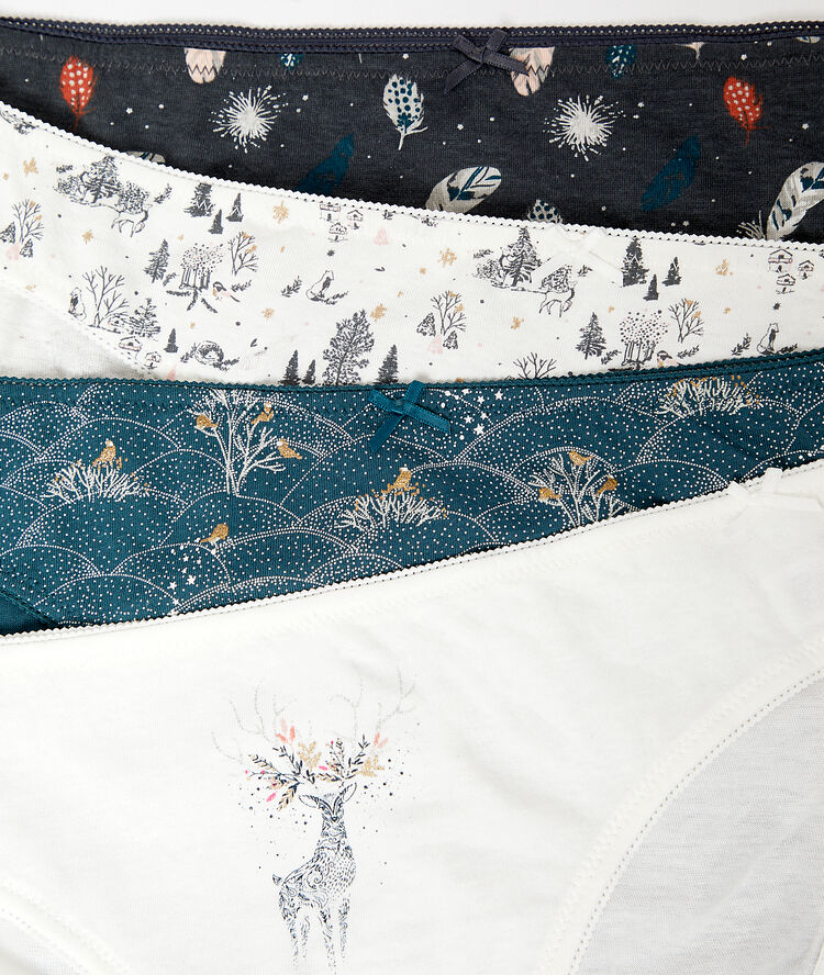 4 pack cotton briefs peacock blue.