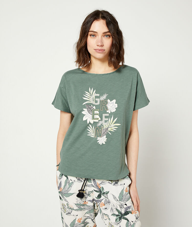 Green' t-shirt  khaki.