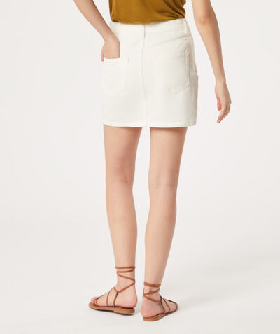 Cotton mini skirt;${refinementColor}