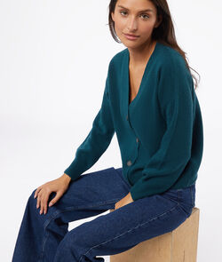 100% recycled cashmere cardigan