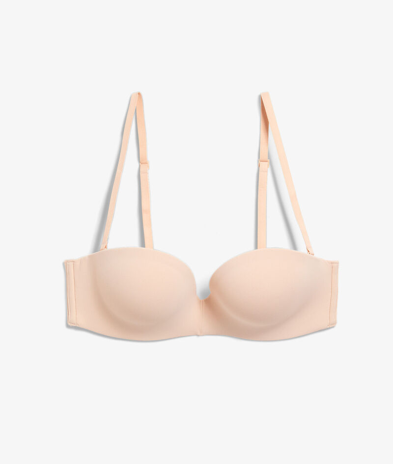 Microfiber Push-Up Bra  With Removable Straps;${refinementColor}